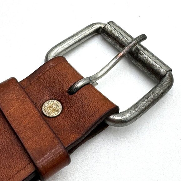 HAND TOOLED BROWN LEATHER MENS BELT FASHION WORK CASUAL OFFICE WEAR MEN BELTS me - Picture 12 of 12